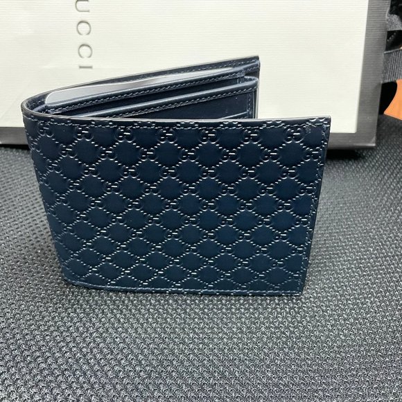 New Authentic Gucci Men's Black Leather Wallet with ID Window Limited Edition - Picture 7 of 7